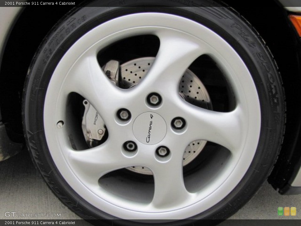 2001 Porsche 911 Carrera 4 Cabriolet Wheel and Tire Photo #74849816