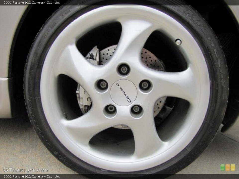 2001 Porsche 911 Carrera 4 Cabriolet Wheel and Tire Photo #74849822