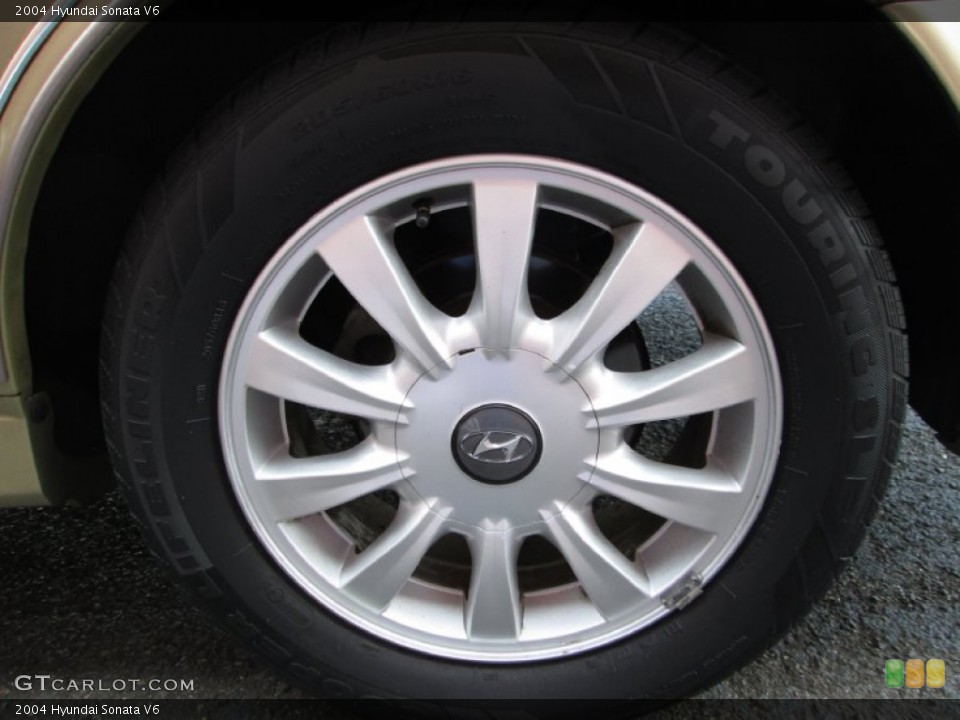 2004 Hyundai Sonata V6 Wheel and Tire Photo #74853889