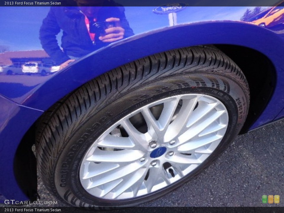 2013 Ford Focus Titanium Sedan Wheel and Tire Photo #74856410