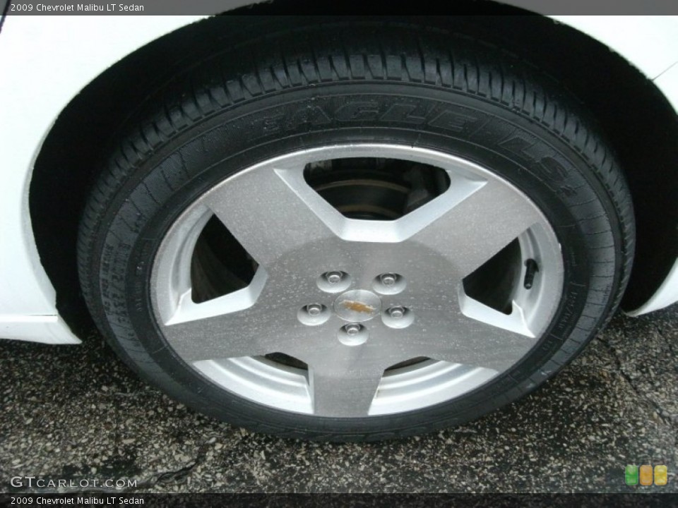2009 Chevrolet Malibu LT Sedan Wheel and Tire Photo #74887823