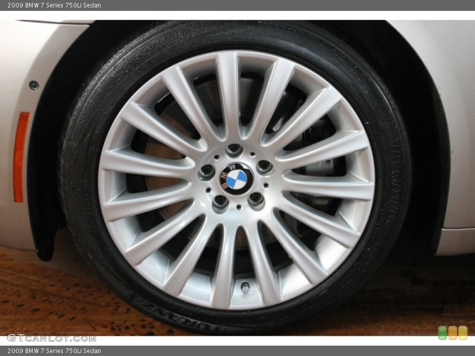 2009 BMW 7 Series 750Li Sedan Wheel and Tire Photo #74891310