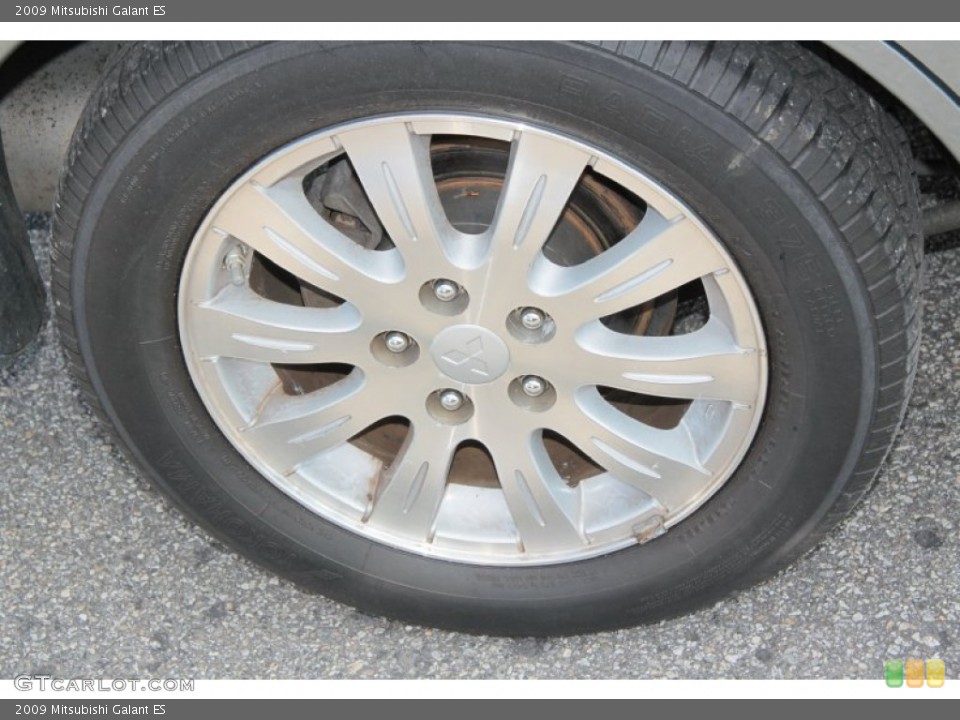 2009 Mitsubishi Galant ES Wheel and Tire Photo #74909245