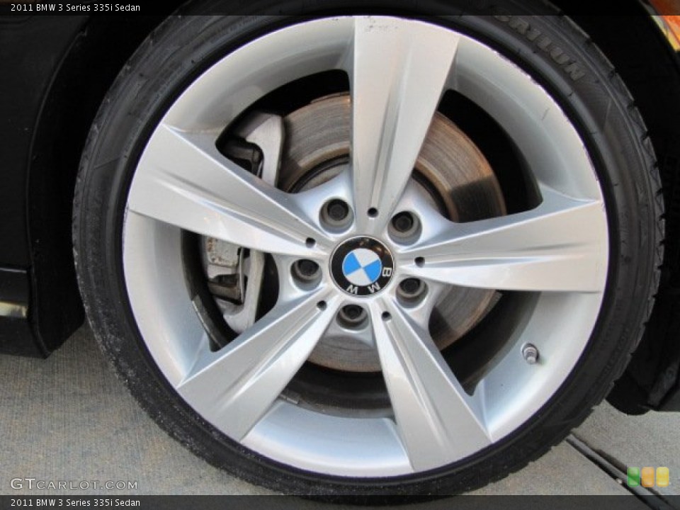 2011 BMW 3 Series 335i Sedan Wheel and Tire Photo #74914041