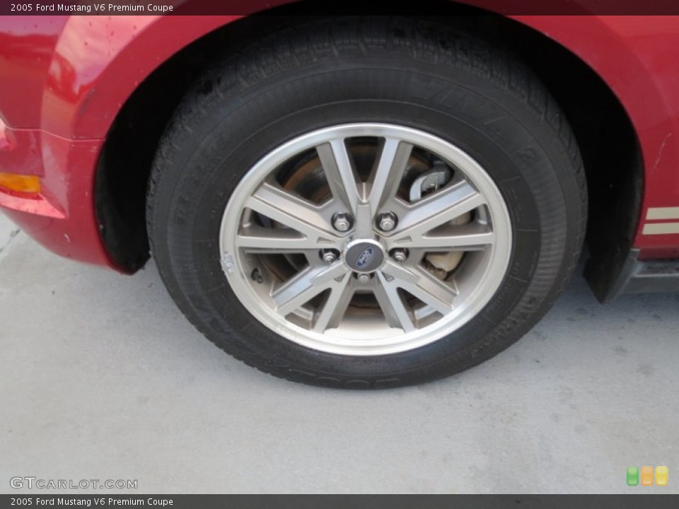 2005 Ford Mustang V6 Premium Coupe Wheel and Tire Photo #74917770