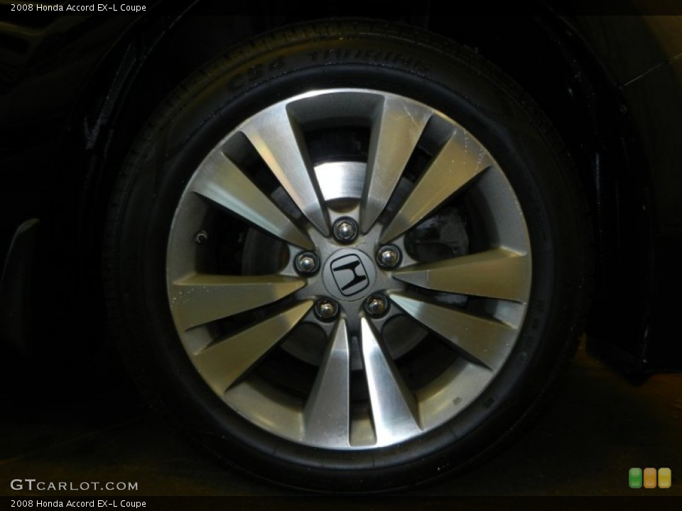 2008 Honda Accord EX-L Coupe Wheel and Tire Photo #74918844
