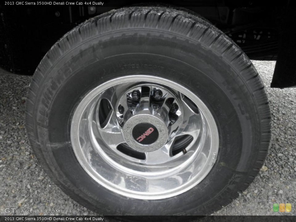 2013 GMC Sierra 3500HD Denali Crew Cab 4x4 Dually Wheel and Tire Photo #74926111