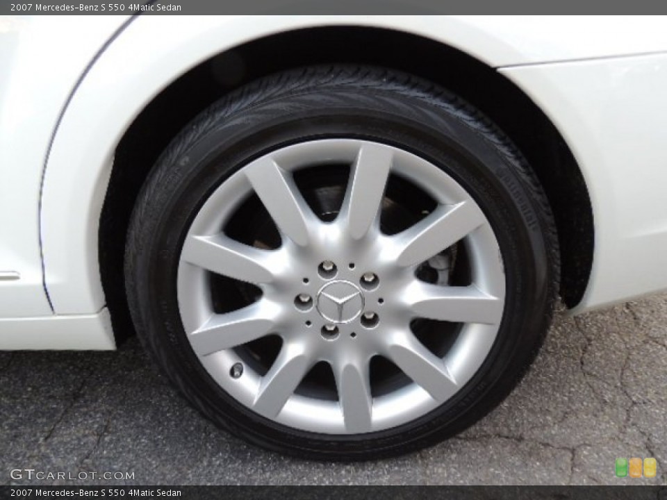 2007 Mercedes-Benz S 550 4Matic Sedan Wheel and Tire Photo #74934905