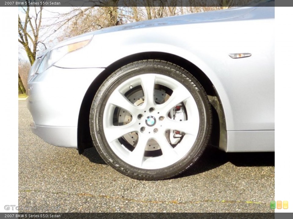 2007 BMW 5 Series 550i Sedan Wheel and Tire Photo #74952601