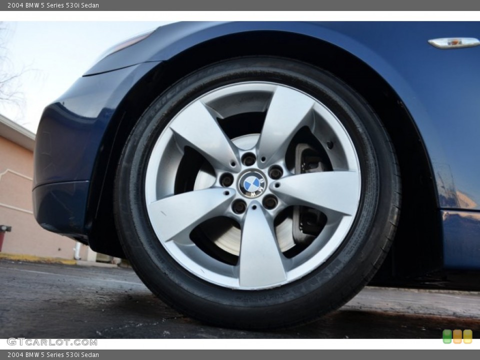 2004 BMW 5 Series 530i Sedan Wheel and Tire Photo #74974802