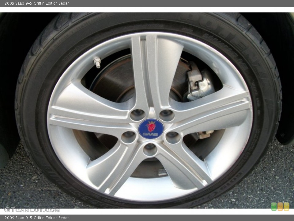 2009 Saab 9-5 Griffin Edition Sedan Wheel and Tire Photo #74976569