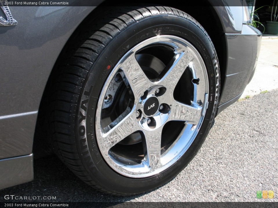 2003 Ford Mustang Cobra Convertible Wheel and Tire Photo #74983081