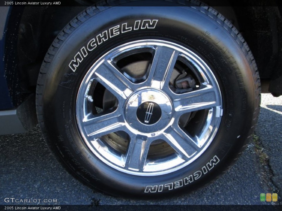 2005 Lincoln Aviator Luxury AWD Wheel and Tire Photo #75006766