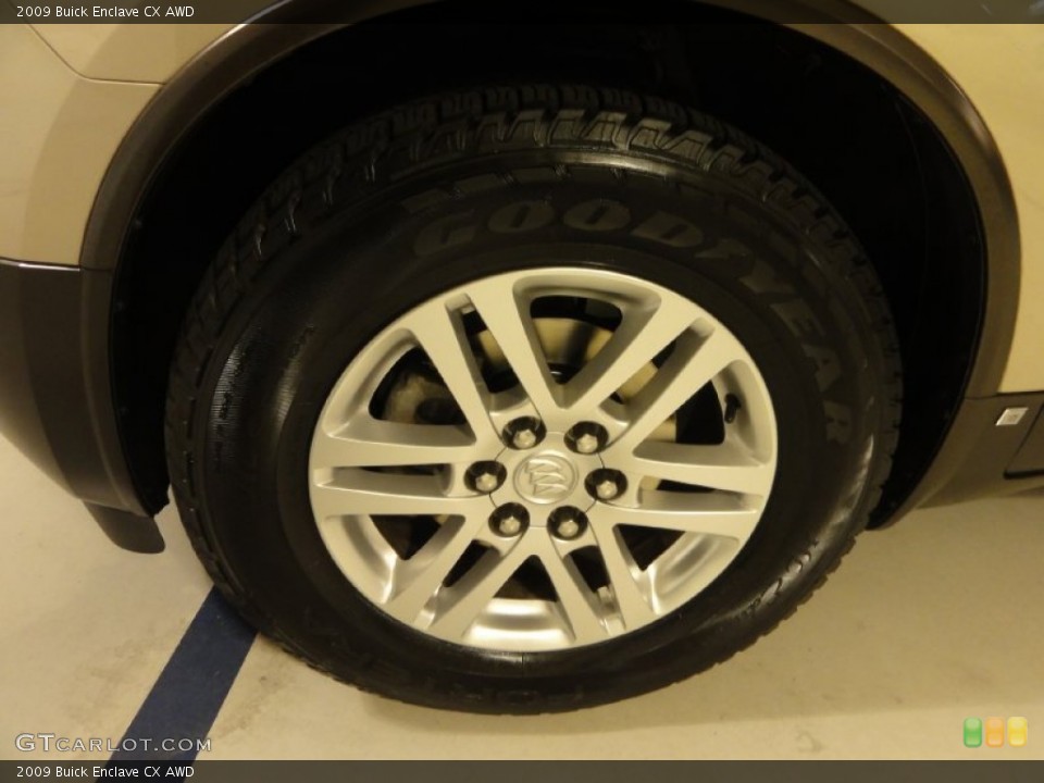 2009 Buick Enclave CX AWD Wheel and Tire Photo #75007279