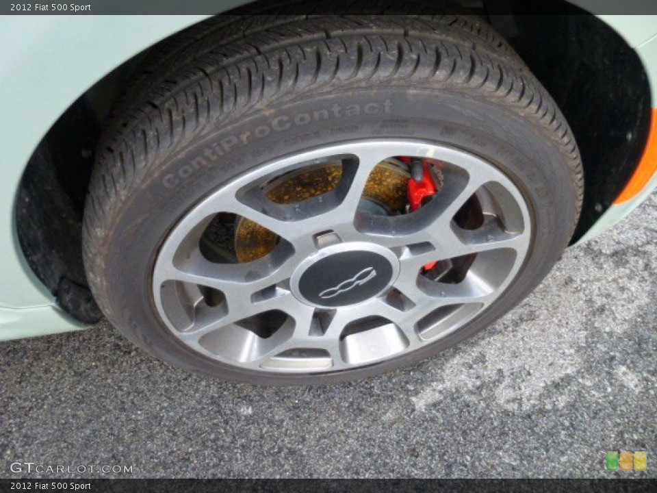 2012 Fiat 500 Sport Wheel and Tire Photo #75010846