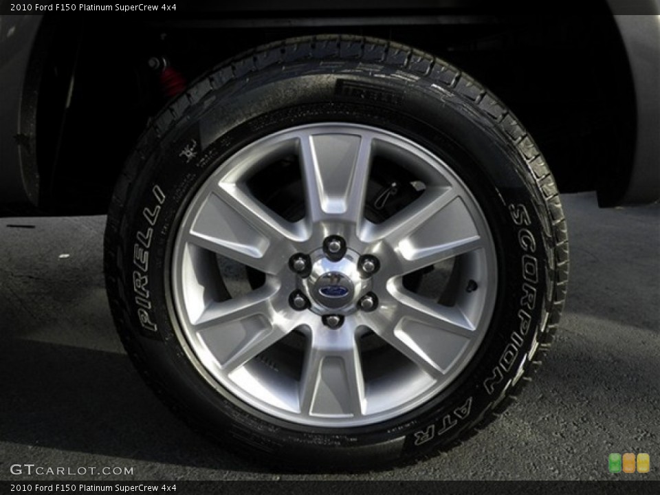 2010 Ford F150 Platinum SuperCrew 4x4 Wheel and Tire Photo #75012581