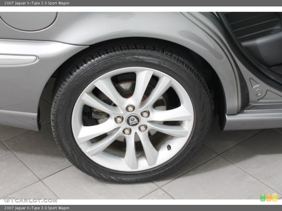 2007 Jaguar X-Type 3.0 Sport Wagon Wheel and Tire Photo #75018817