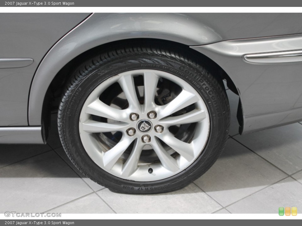 2007 Jaguar X-Type 3.0 Sport Wagon Wheel and Tire Photo #75018823