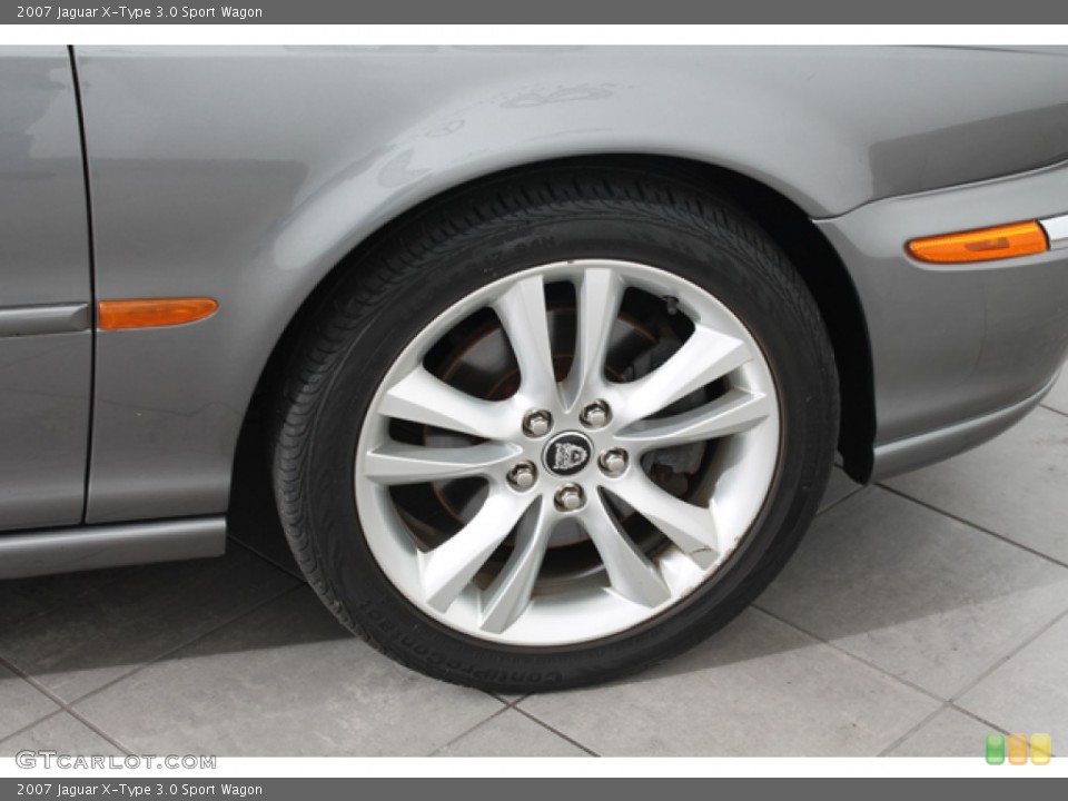 2007 Jaguar X-Type 3.0 Sport Wagon Wheel and Tire Photo #75018832
