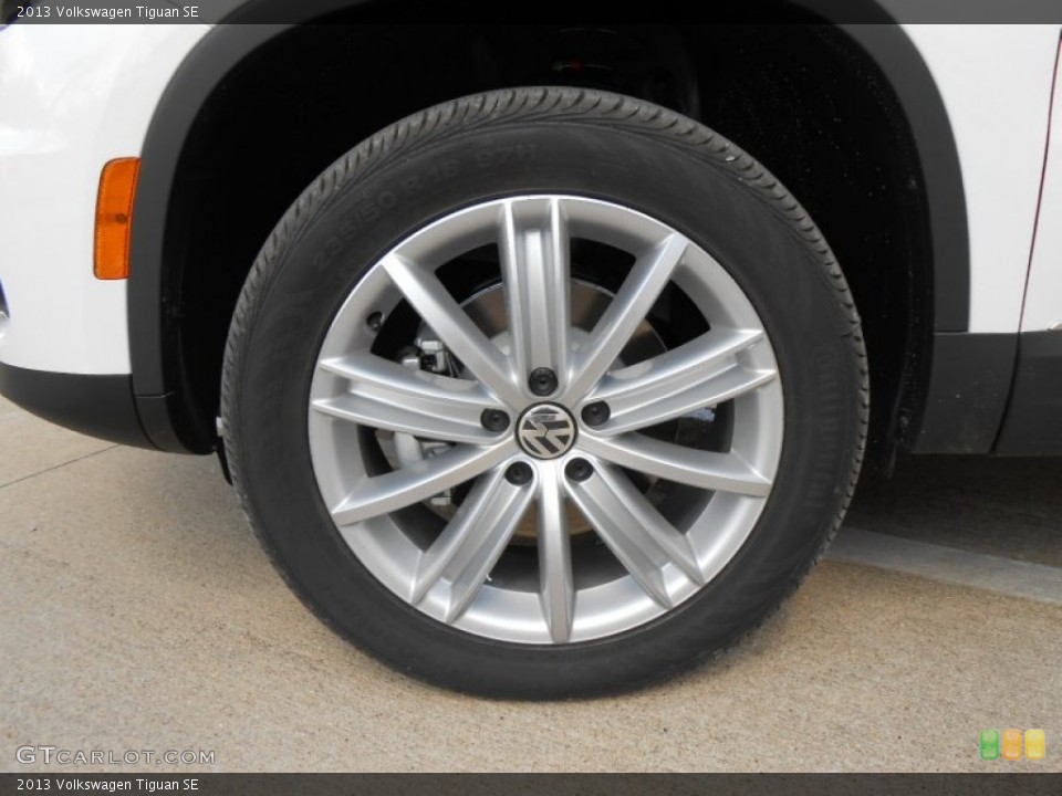 2013 Volkswagen Tiguan SE Wheel and Tire Photo #75034638