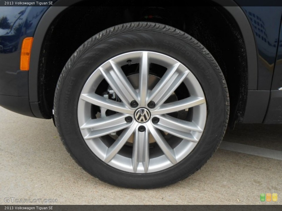 2013 Volkswagen Tiguan SE Wheel and Tire Photo #75035115