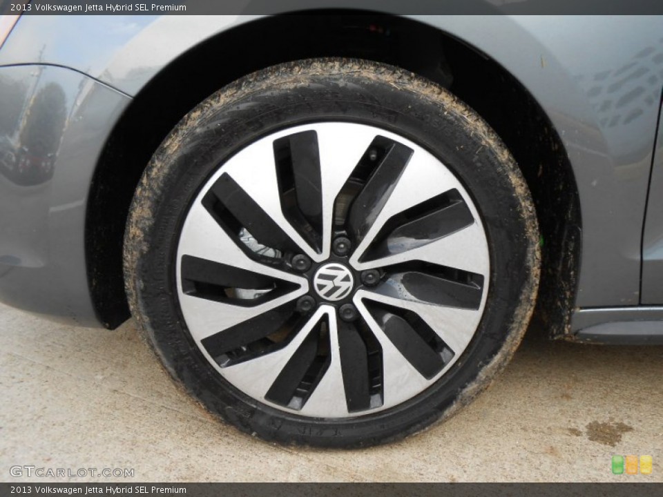 2013 Volkswagen Jetta Hybrid SEL Premium Wheel and Tire Photo #75042738