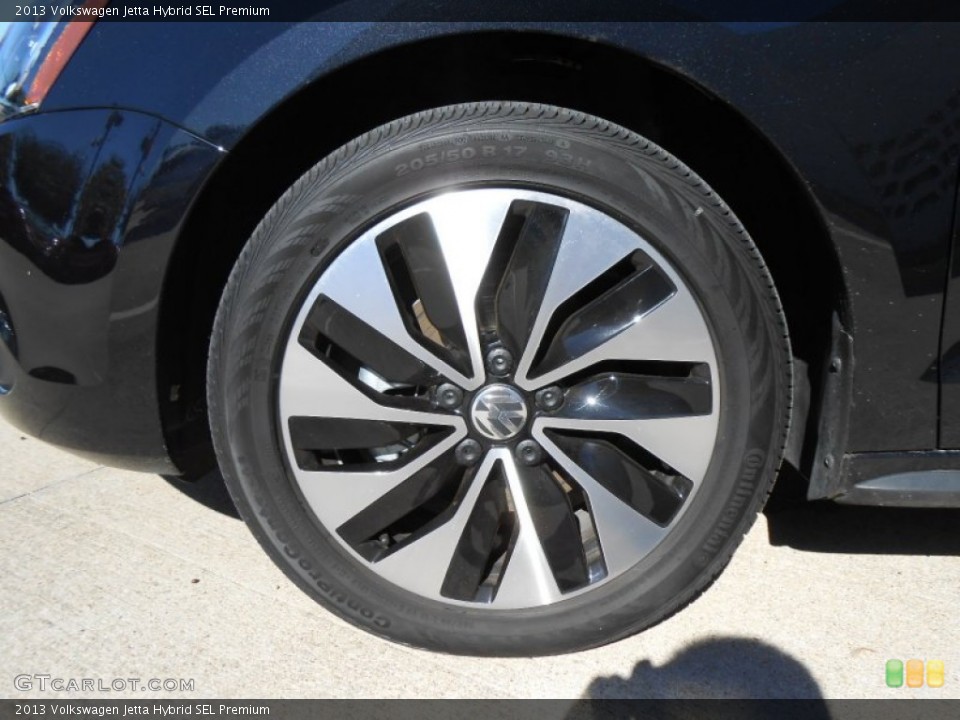 2013 Volkswagen Jetta Hybrid SEL Premium Wheel and Tire Photo #75043250