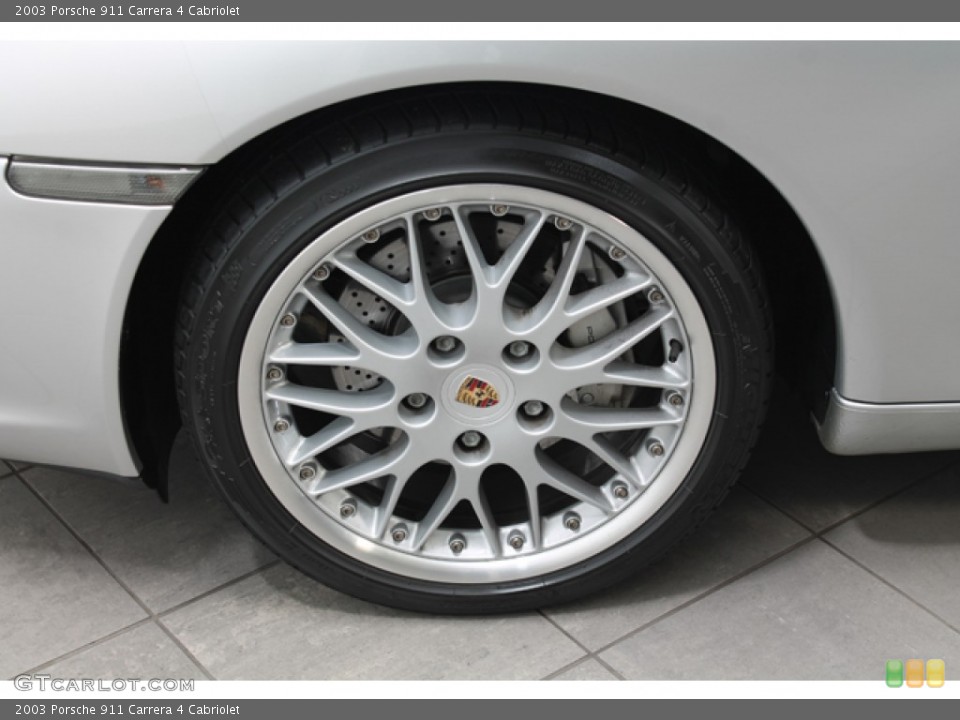 2003 Porsche 911 Carrera 4 Cabriolet Wheel and Tire Photo #75053822