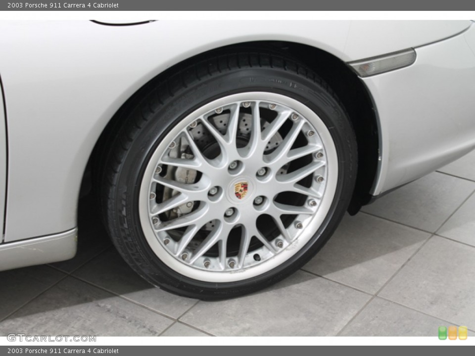 2003 Porsche 911 Carrera 4 Cabriolet Wheel and Tire Photo #75053843