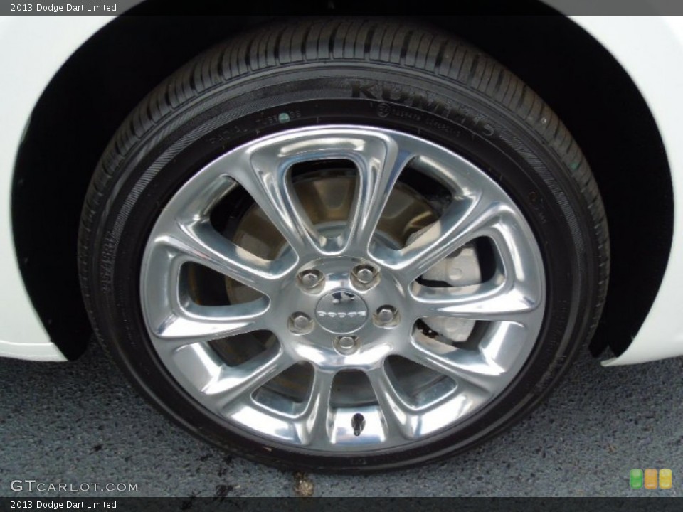 2013 Dodge Dart Limited Wheel and Tire Photo #75060098