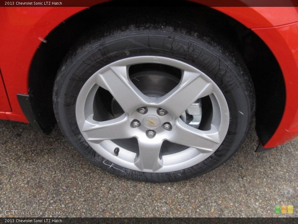 2013 Chevrolet Sonic LTZ Hatch Wheel and Tire Photo #75075987