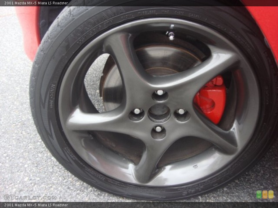 2001 Mazda MX-5 Miata LS Roadster Wheel and Tire Photo #75116547