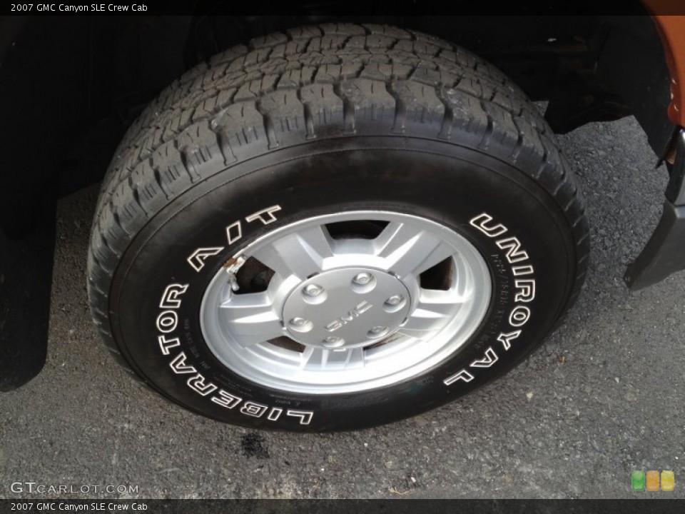 2007 GMC Canyon SLE Crew Cab Wheel and Tire Photo #75150955