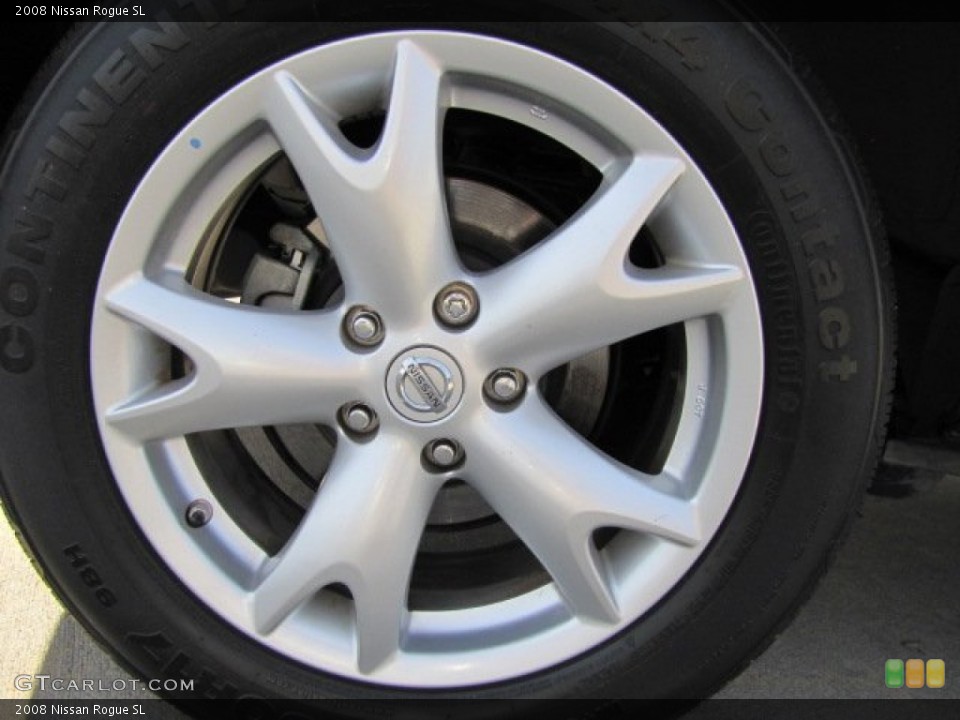 2008 Nissan Rogue SL Wheel and Tire Photo #75156112