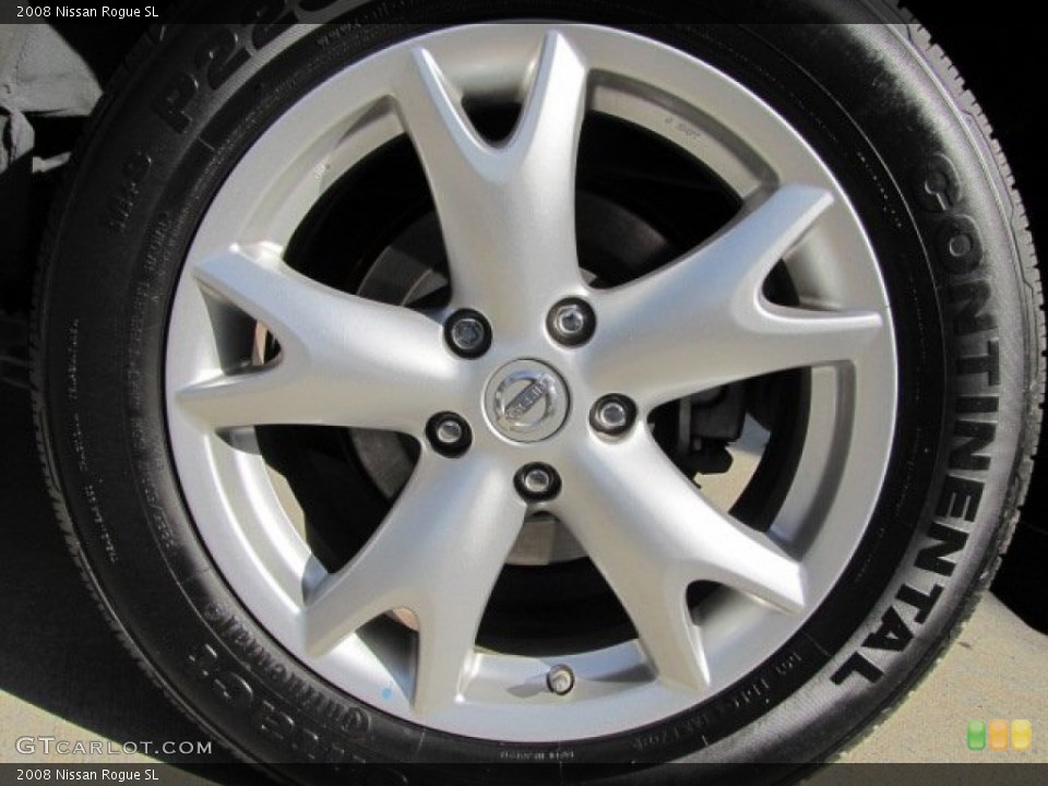 2008 Nissan Rogue SL Wheel and Tire Photo #75156124