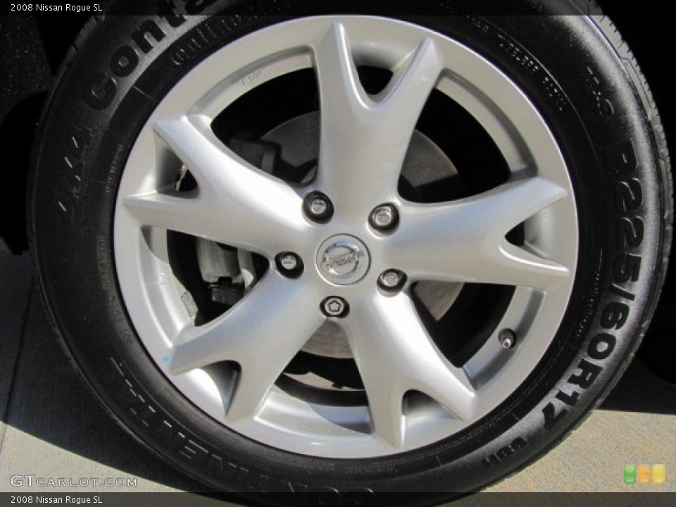 2008 Nissan Rogue SL Wheel and Tire Photo #75156139