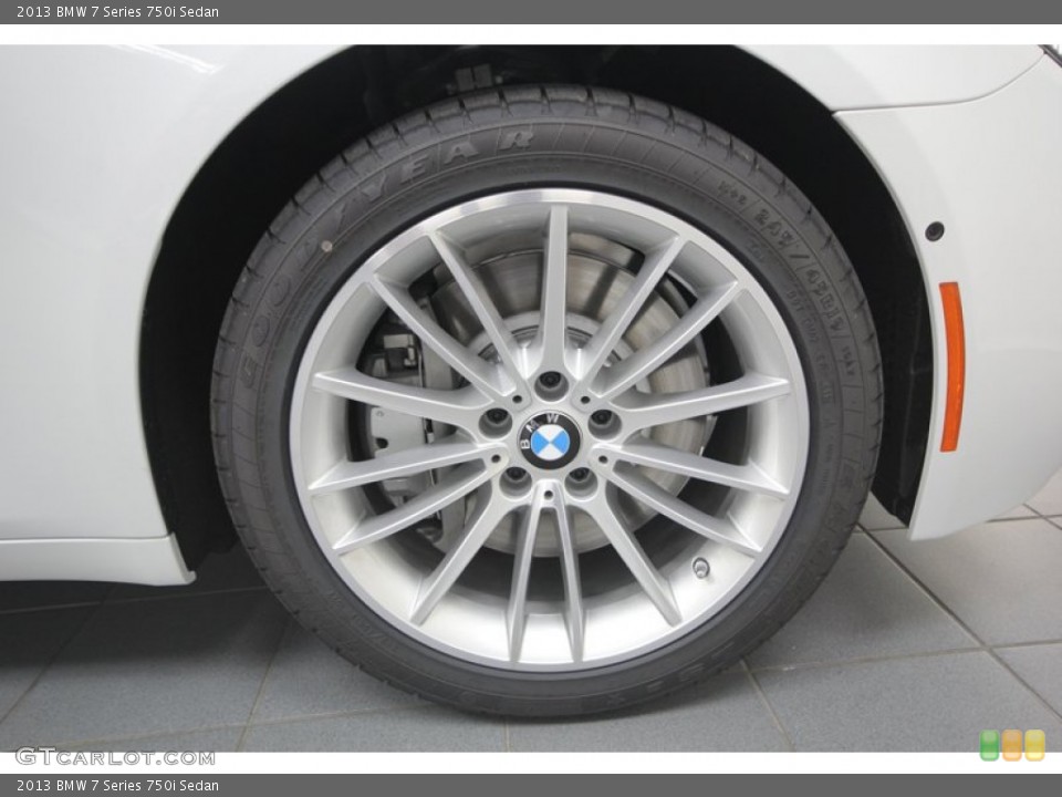 2013 BMW 7 Series 750i Sedan Wheel and Tire Photo #75172511
