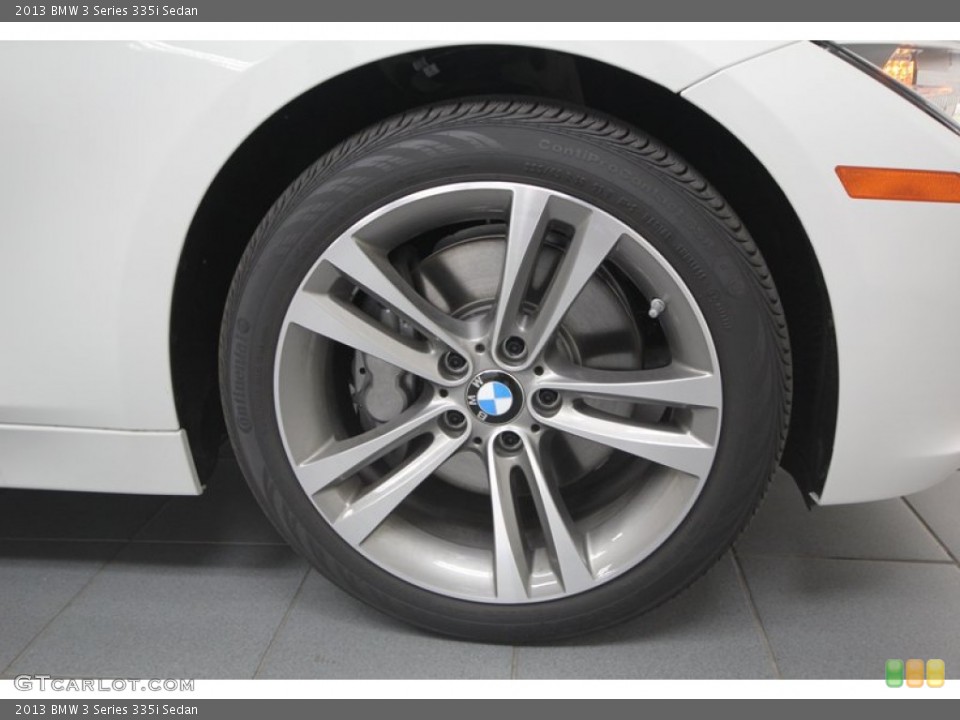 2013 BMW 3 Series 335i Sedan Wheel and Tire Photo #75191907