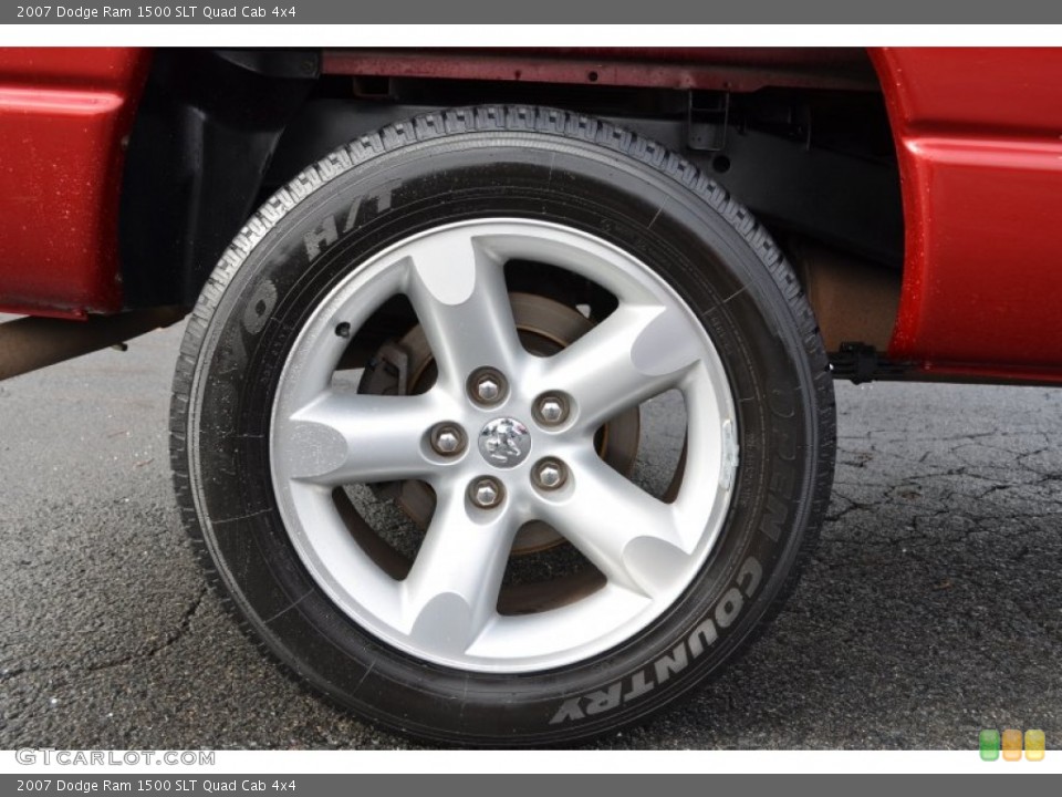 2007 Dodge Ram 1500 SLT Quad Cab 4x4 Wheel and Tire Photo #75192812