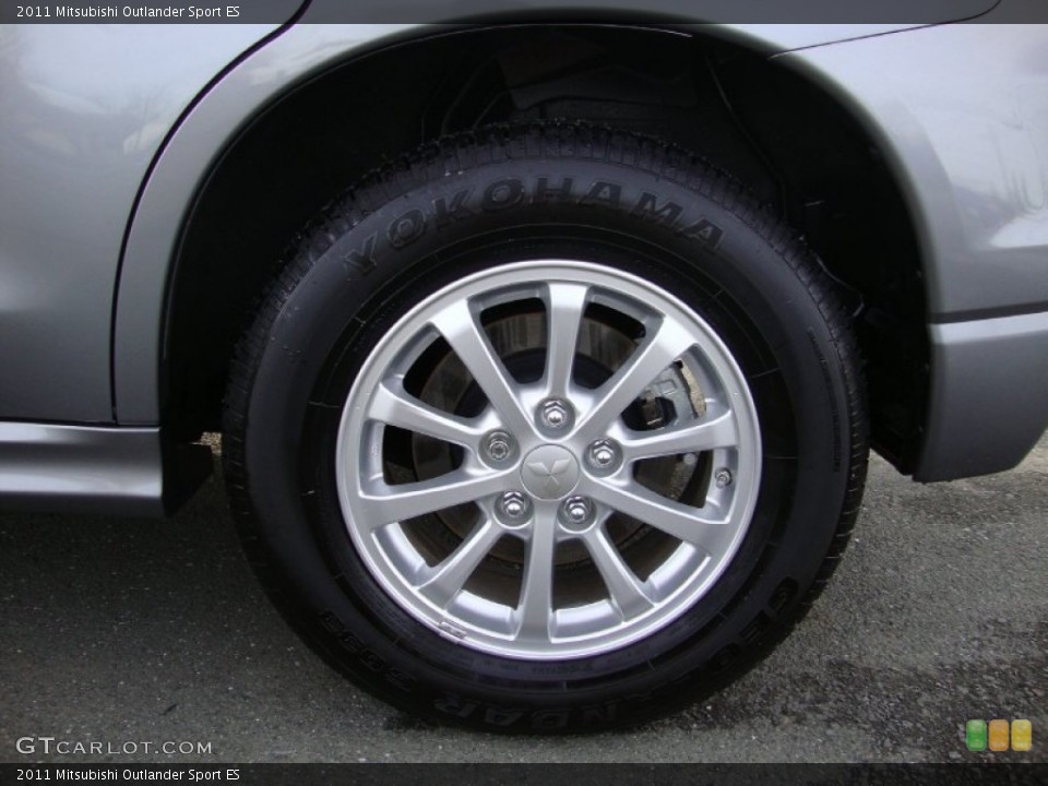 2011 Mitsubishi Outlander Sport ES Wheel and Tire Photo #75195750