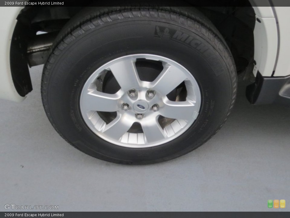 2009 Ford Escape Hybrid Limited Wheel and Tire Photo #75199256
