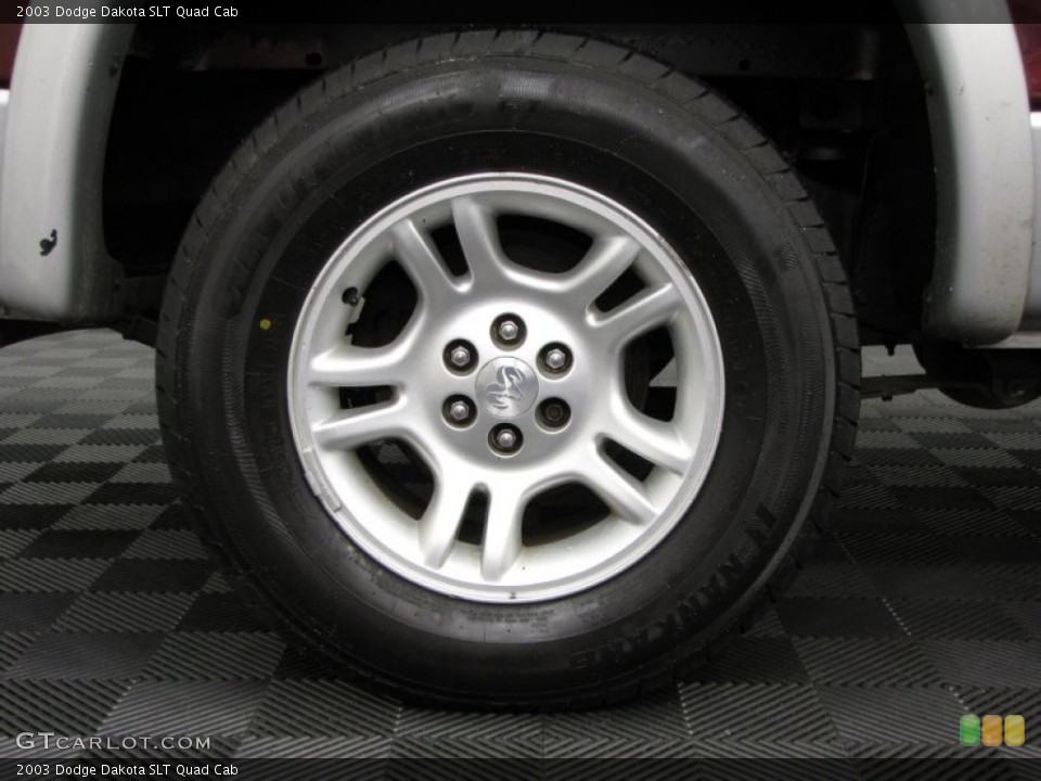 2003 Dodge Dakota SLT Quad Cab Wheel and Tire Photo #75202647