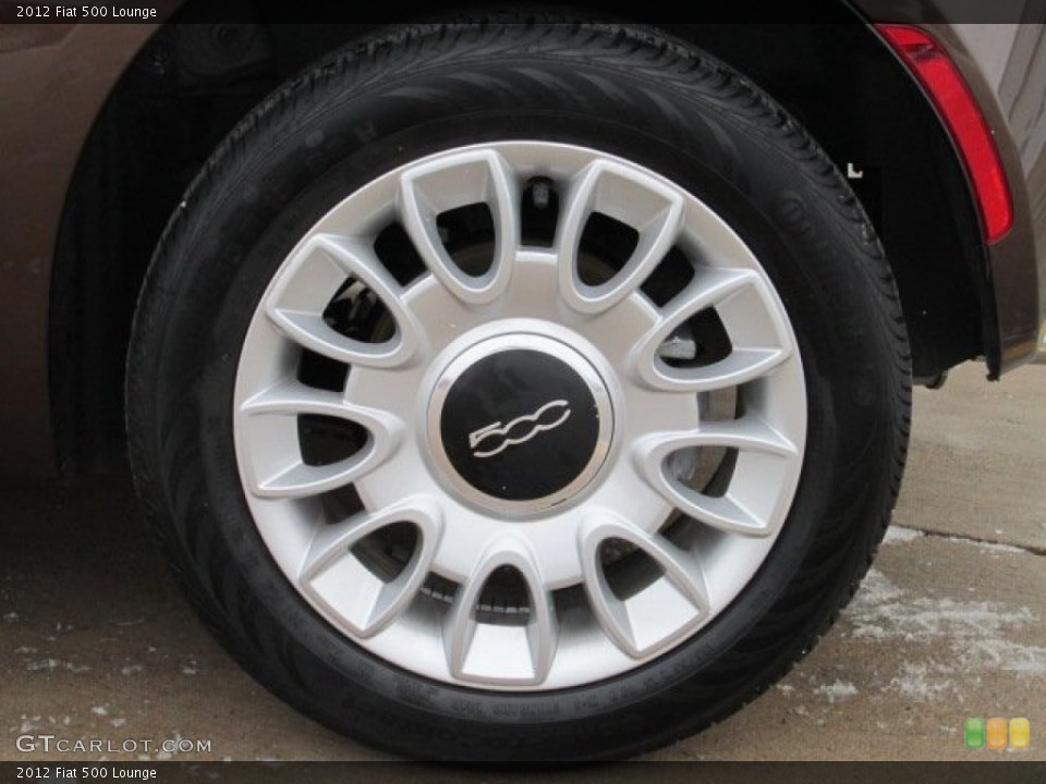 2012 Fiat 500 Lounge Wheel and Tire Photo #75203061