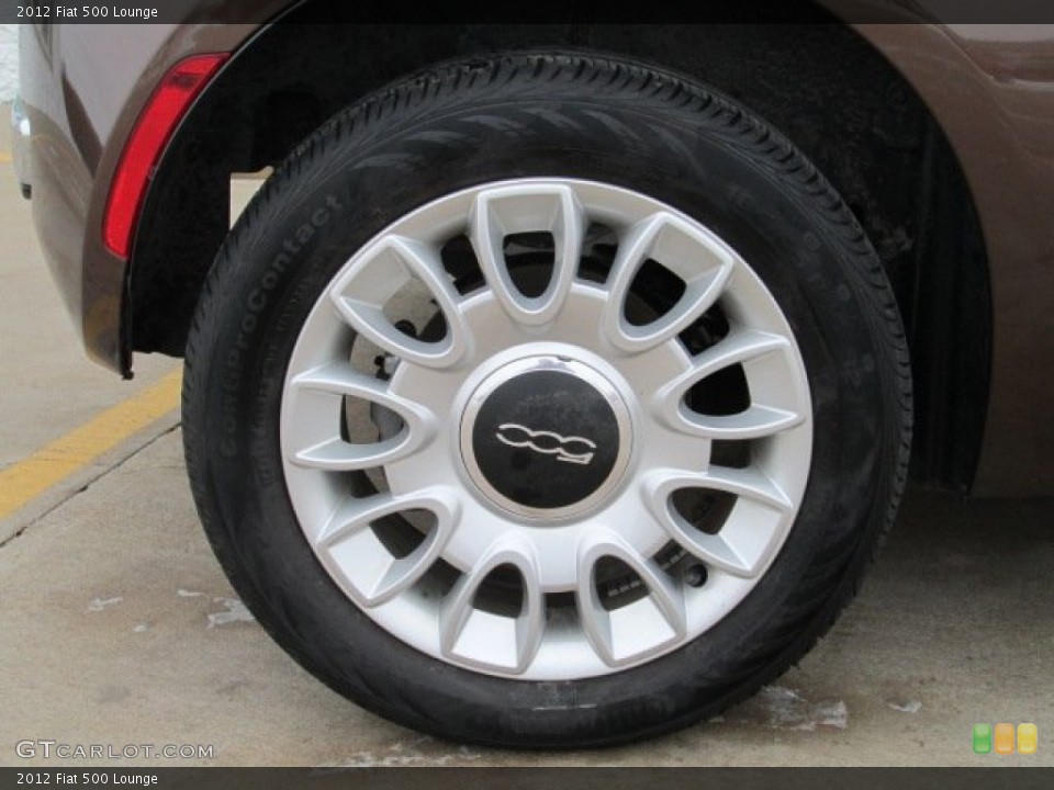 2012 Fiat 500 Lounge Wheel and Tire Photo #75203124