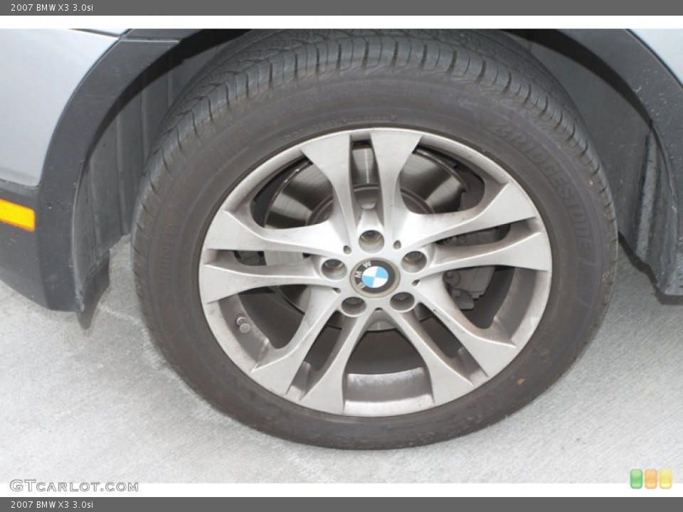 2007 BMW X3 3.0si Wheel and Tire Photo #75205350