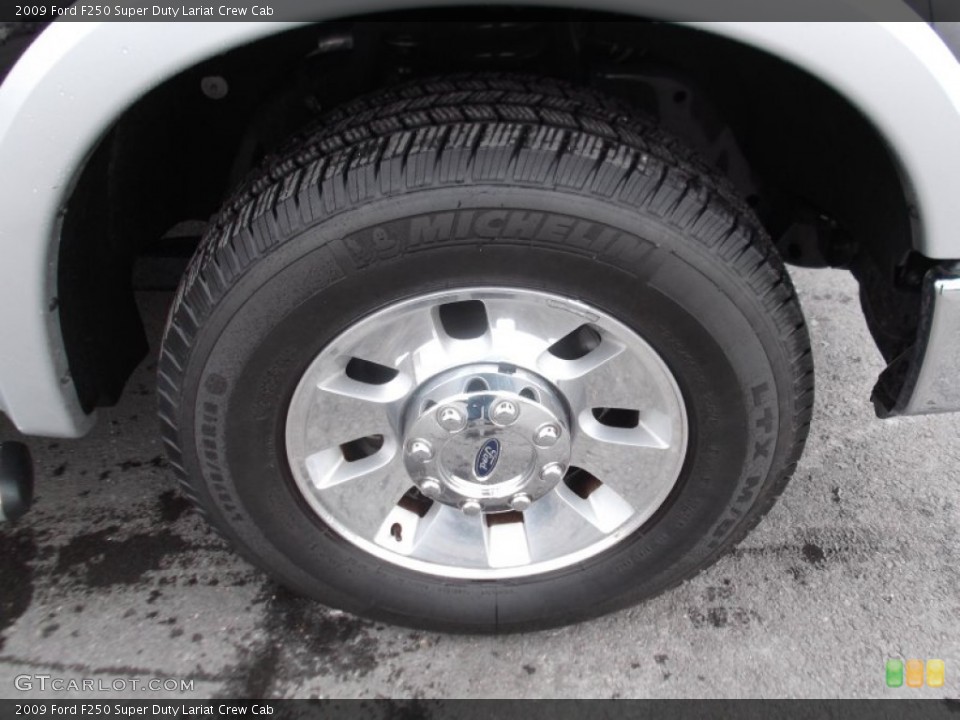2009 Ford F250 Super Duty Lariat Crew Cab Wheel and Tire Photo #75217041