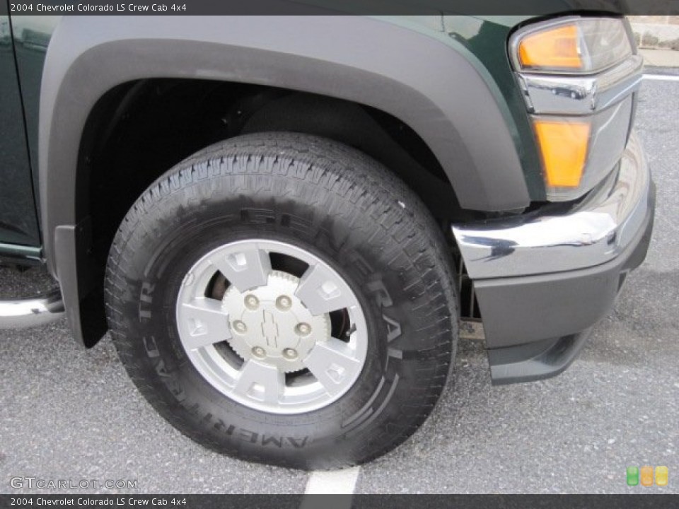 2004 Chevrolet Colorado LS Crew Cab 4x4 Wheel and Tire Photo #75217959