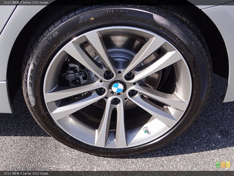 2013 BMW 3 Series 335i Sedan Wheel and Tire Photo #75218028