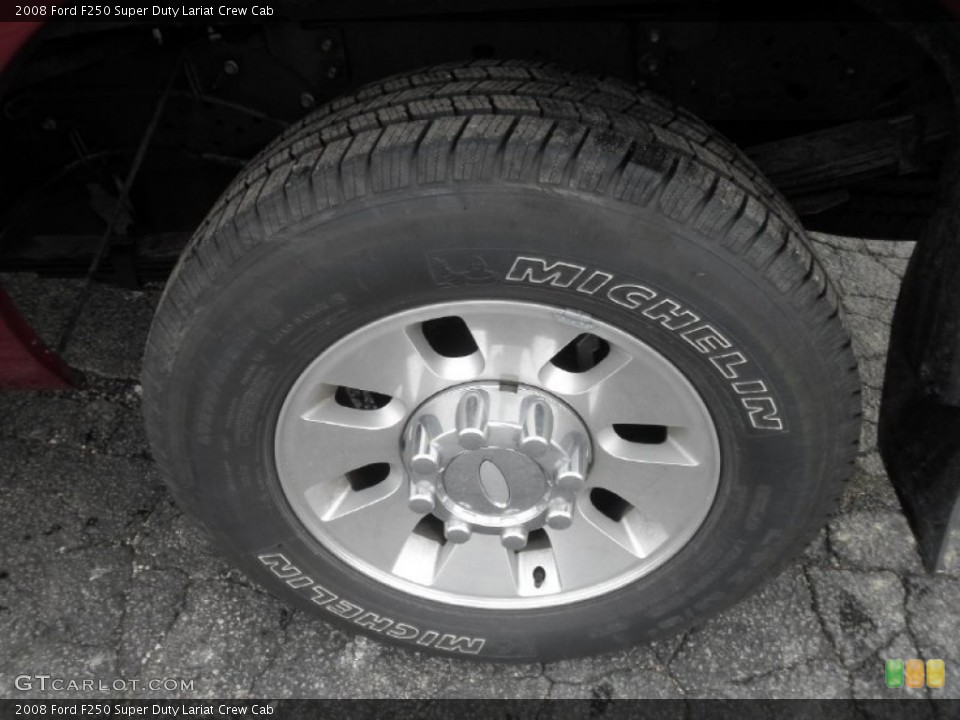 2008 Ford F250 Super Duty Lariat Crew Cab Wheel and Tire Photo #75228303