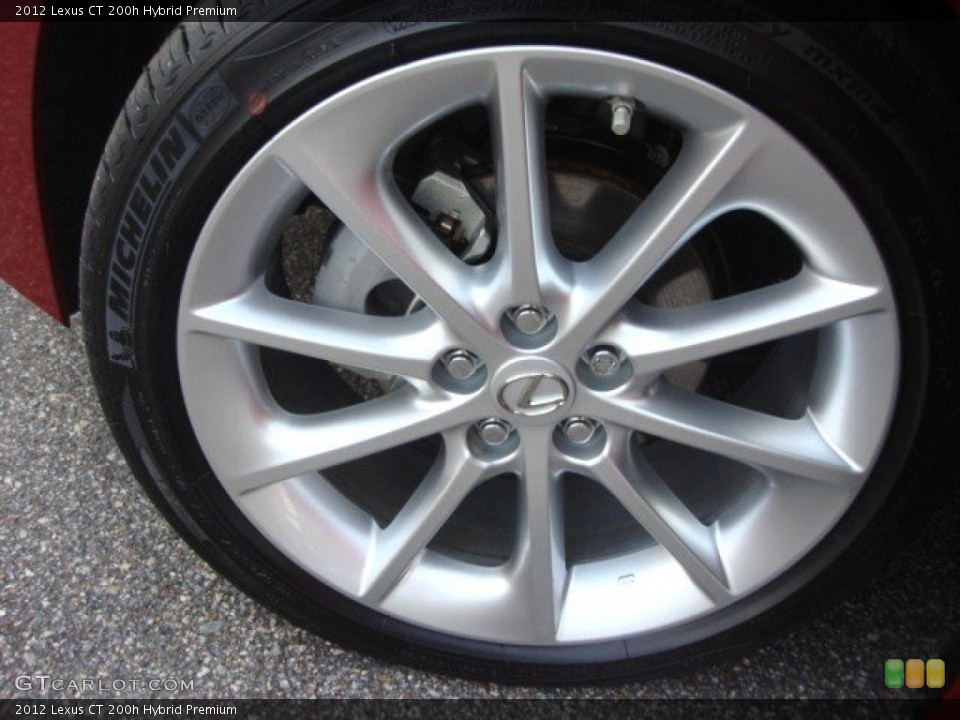 2012 Lexus CT 200h Hybrid Premium Wheel and Tire Photo #75229564